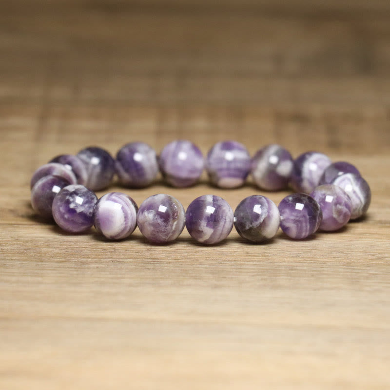 Bracciale elastico regolabile Olivenorma Fantasy Ametista da 10 mm - Ametista - image 1