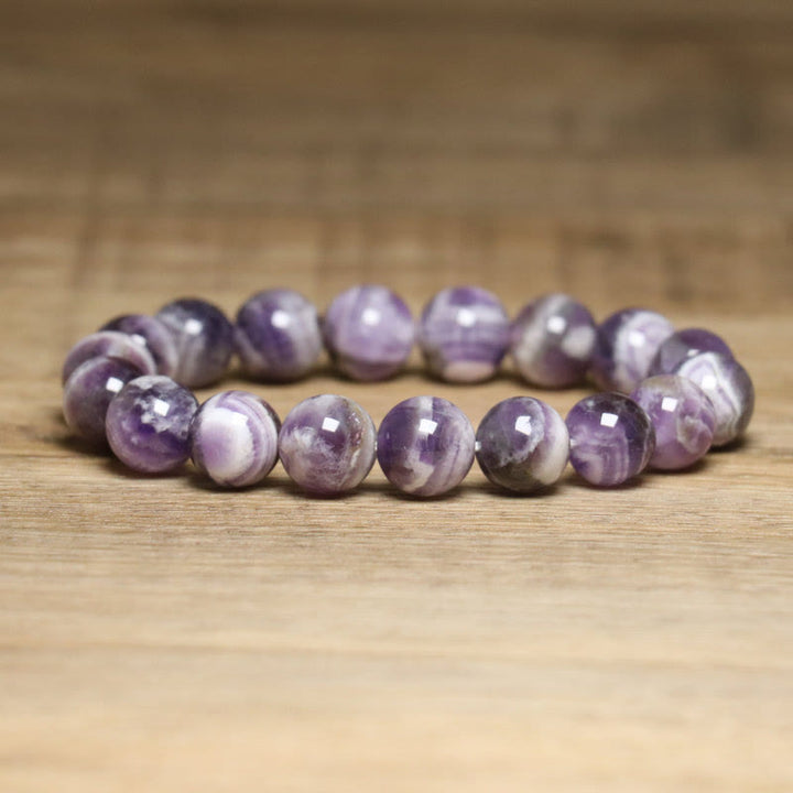 Bracciale elastico regolabile Olivenorma Fantasy Ametista da 10 mm - Ametista - image 1