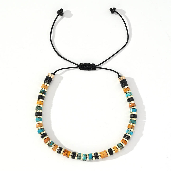 Braccialetto alla moda con perline Olivenorma Mini in ematite e pietre preziose - Pietra dell'Imperatore + Ematite - image 12