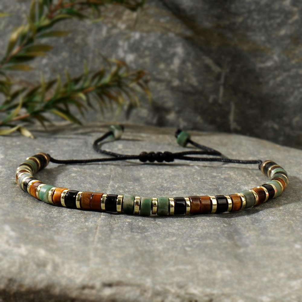 Braccialetto alla moda con perline Olivenorma Mini in ematite e pietre preziose - image 20