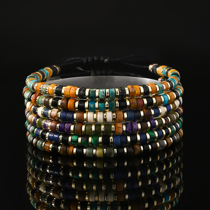 Braccialetto alla moda con perline Olivenorma Mini in ematite e pietre preziose - image 22