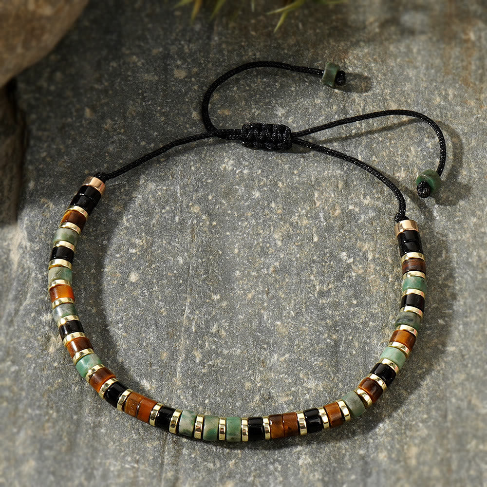Braccialetto alla moda con perline Olivenorma Mini in ematite e pietre preziose - image 19