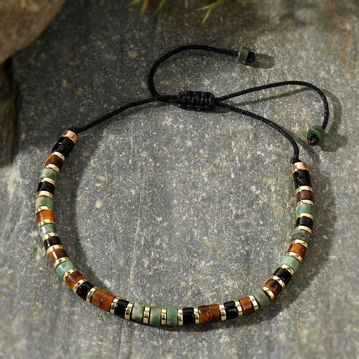 Braccialetto alla moda con perline Olivenorma Mini in ematite e pietre preziose - image 19