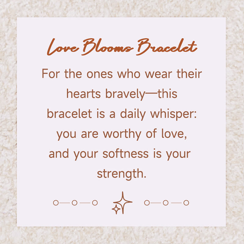 Bracciale Olivenorma "Love Blooms" in quarzo rosa e quarzo fragola