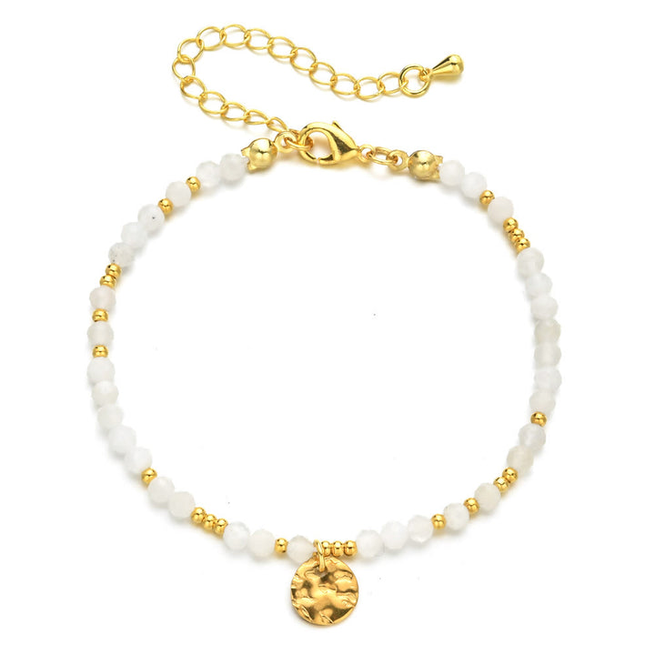 Bracciale regolabile Olivenorma Fortune Biscuit con mini perline naturali e pietre preziose - Cristallo trasparente - image 7