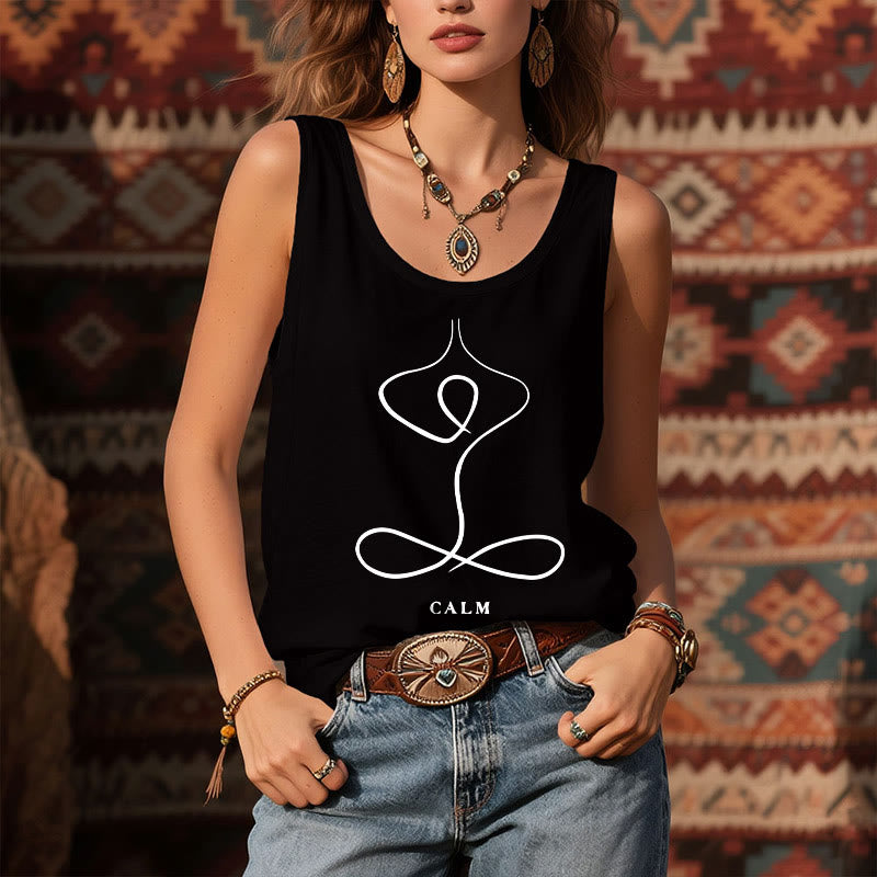 Canotta spirituale da yoga Olivenorma "CALM" e "BREATH" - image 4