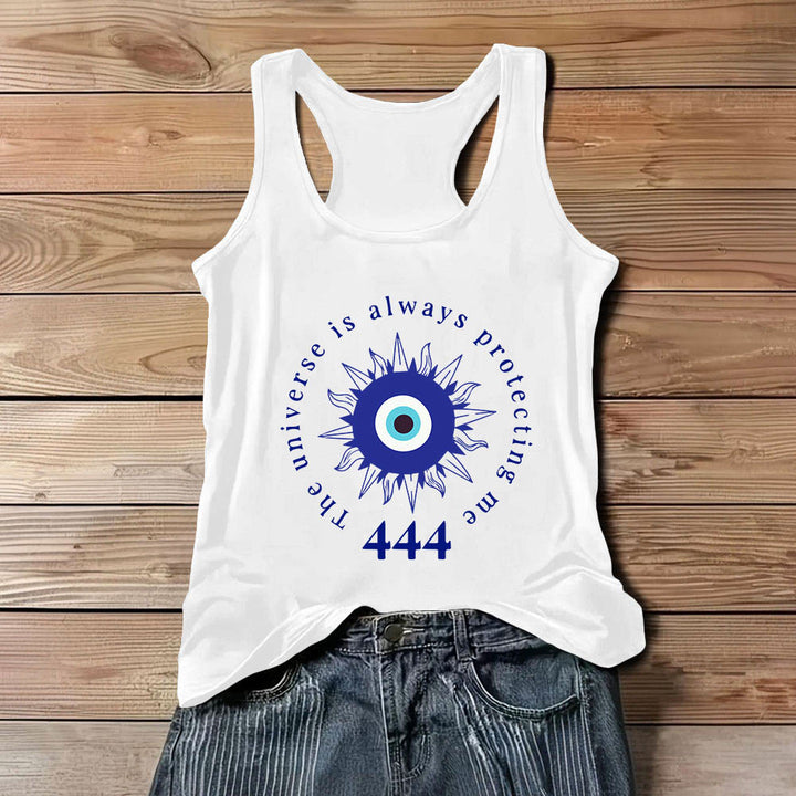 Maglietta spirituale "444" Olivenorma , con protezione contro il malocchio e il male - Bianco - 3XL - image 0