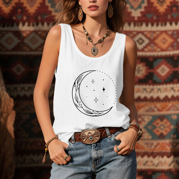 Olivenorma Canotta Yoga da Donna con Mezzaluna e Stelle Celesti - image 7