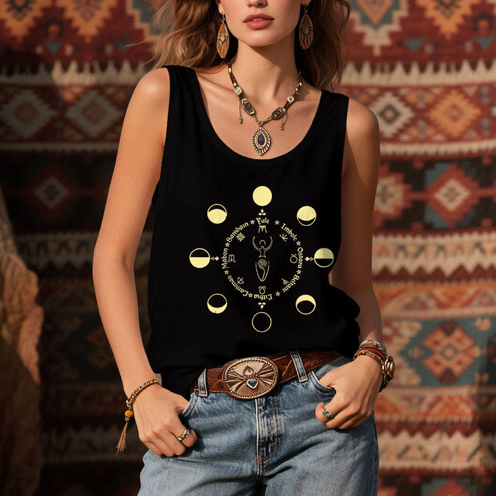 Olivenorma Ruota dell'Anno Fasi Lunari Dea Canotta Potere Femminile - image 1