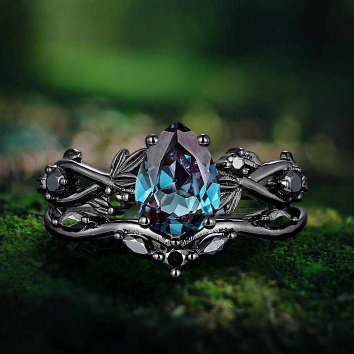 Anello della lacrima di Poseidone di Olivenorma - Alessandrite - Nero - Stati Uniti 11 - image 9