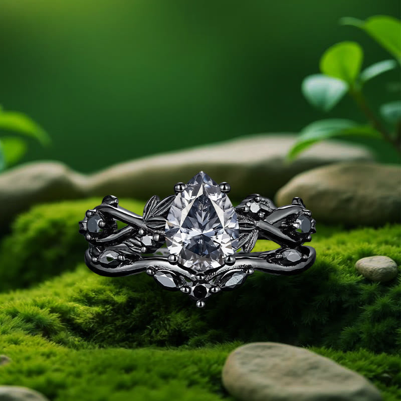Anello della lacrima di Poseidone di Olivenorma - Cristallo trasparente - Nero - Stati Uniti 11 - image 11