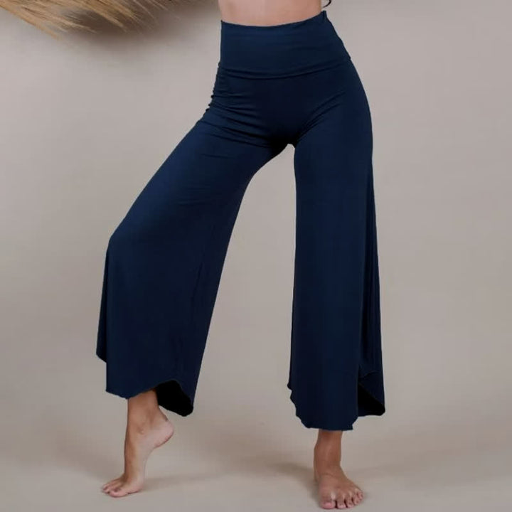 Pantaloni svasati a vita alta da yoga Olivenorma - image 20
