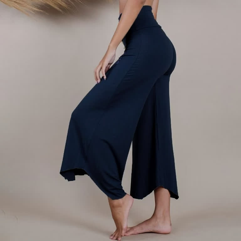 Pantaloni svasati a vita alta da yoga Olivenorma - image 21