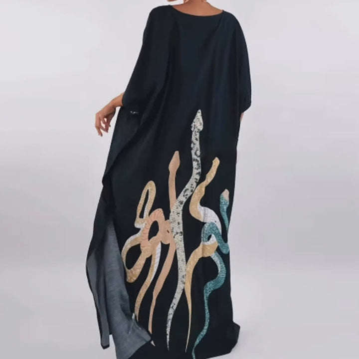 Abito caftano nero serpente Olivenorma - image 5