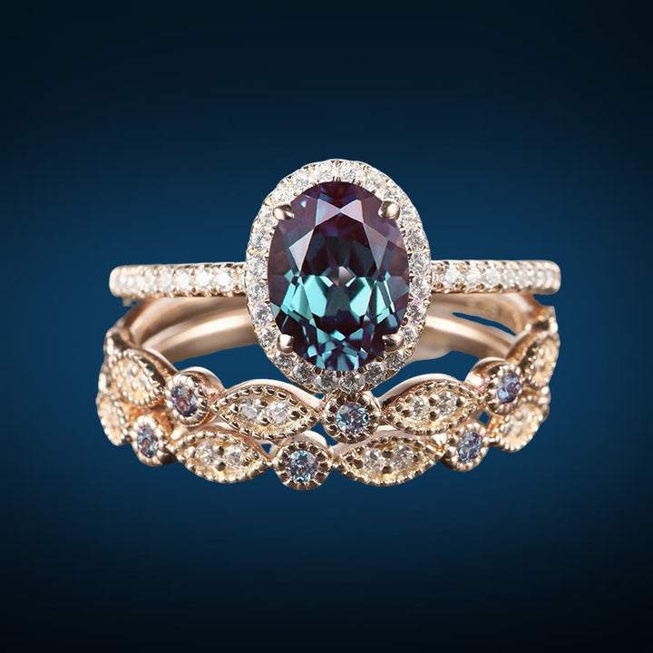 Anello da giardino della ninfa Olivenorma - Stati Uniti 11 - Alessandrite - image 1