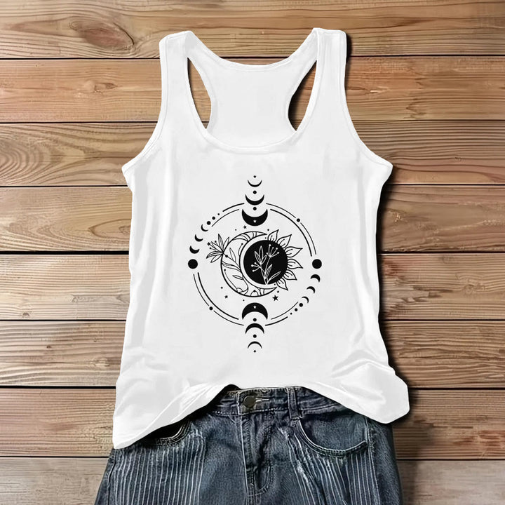 Olivenorma Moom Phase - Canotta da donna con scollo a barchetta, vestibilità regolare - Bianco - 3XL - image 4