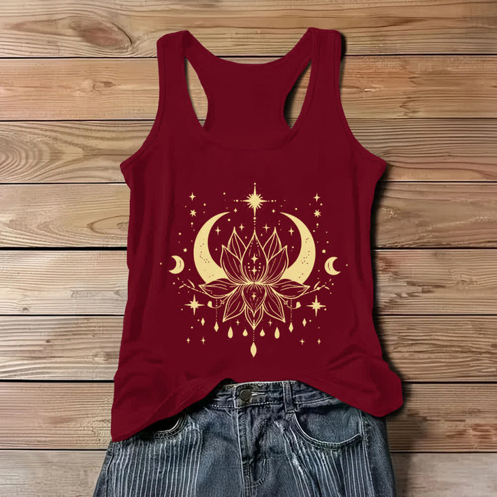 Canotte Olivenorma Yoga Lotus con retro scollato - Rosso - 3XL - image 7