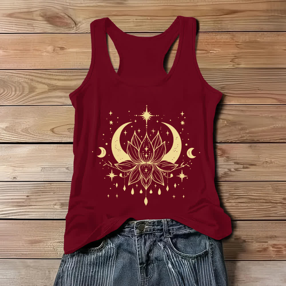 Canotte Olivenorma Yoga Lotus con retro scollato - Rosso - 3XL - image 6
