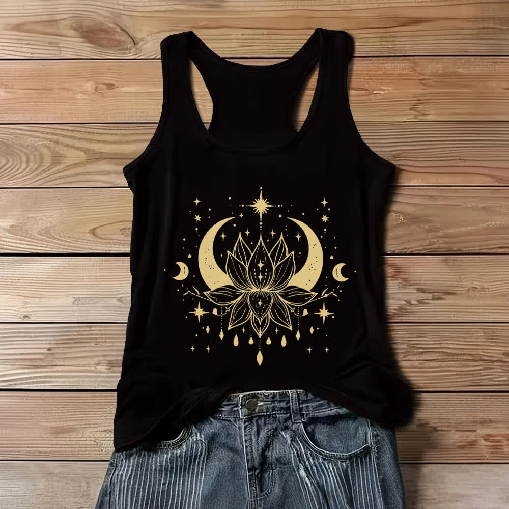 Canotte Olivenorma Yoga Lotus con retro scollato - Nero - 3XL - image 1