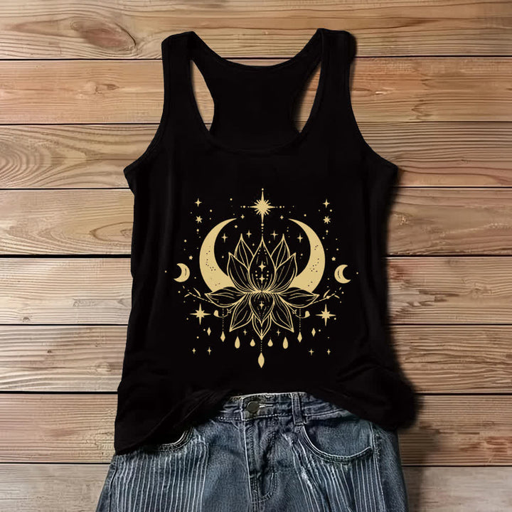 Canotte Olivenorma Yoga Lotus con retro scollato - Nero - 3XL - image 1