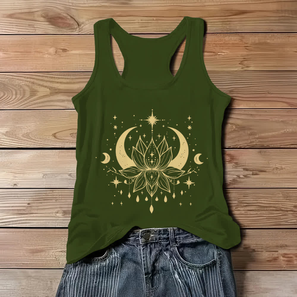 Canotte Olivenorma Yoga Lotus con retro scollato - Verde - 3XL - image 9