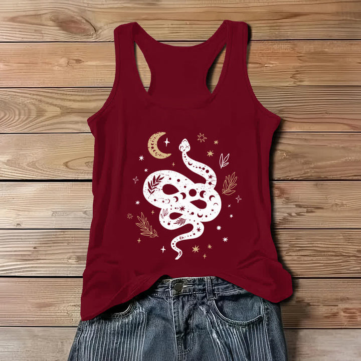 Canotta da donna Olivenorma Celestial Snake Design - Rosso - 3XL - image 6