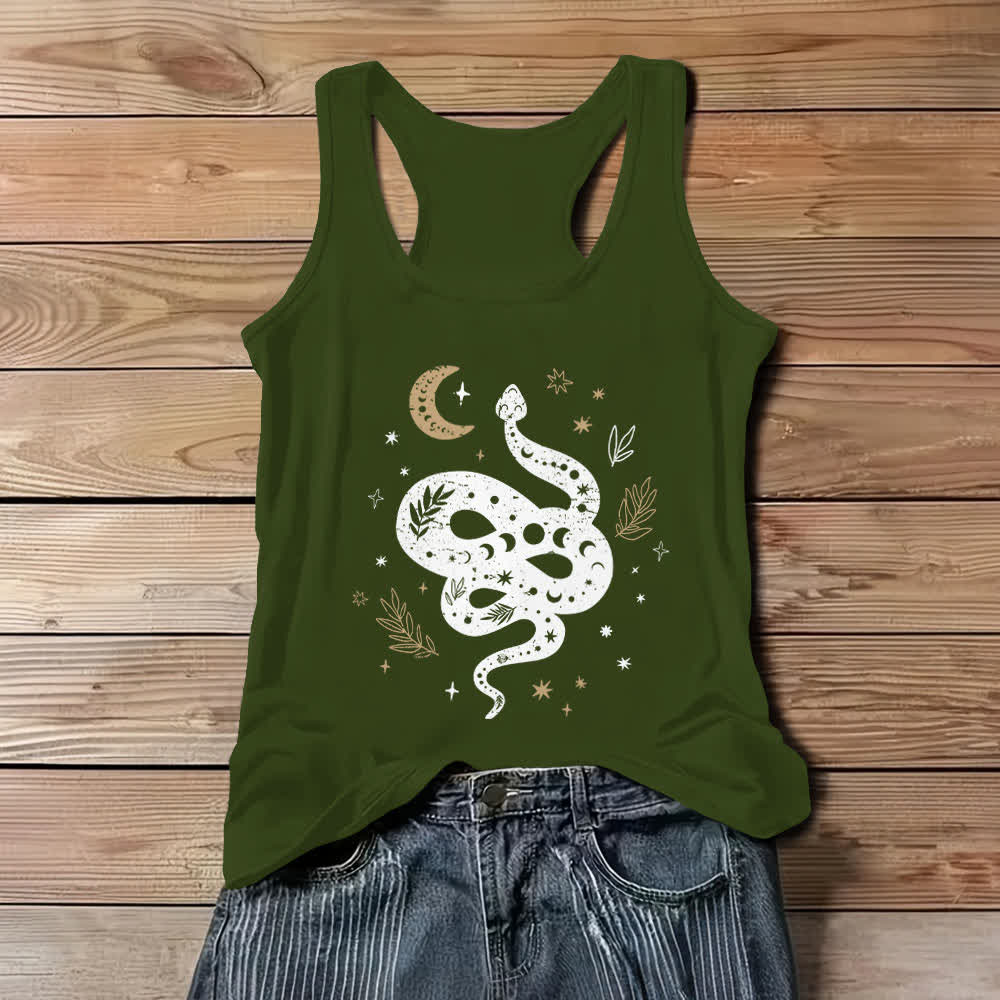 Canotta da donna Olivenorma Celestial Snake Design - Verde - 3XL - image 8