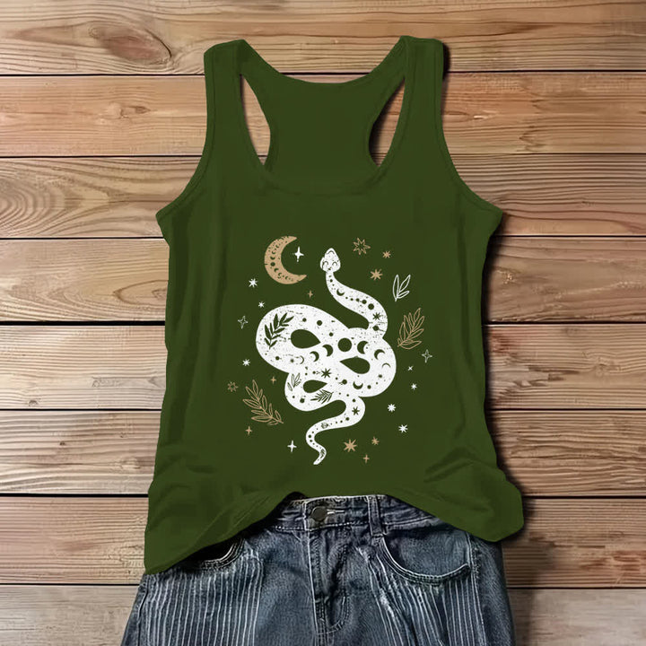 Canotta da donna Olivenorma Celestial Snake Design - Verde - 3XL - image 8