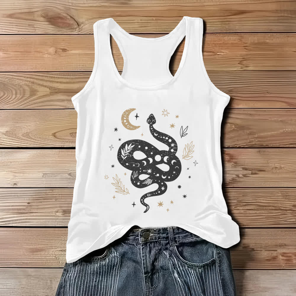 Canotta da donna Olivenorma Celestial Snake Design - Bianco - 3XL - image 0