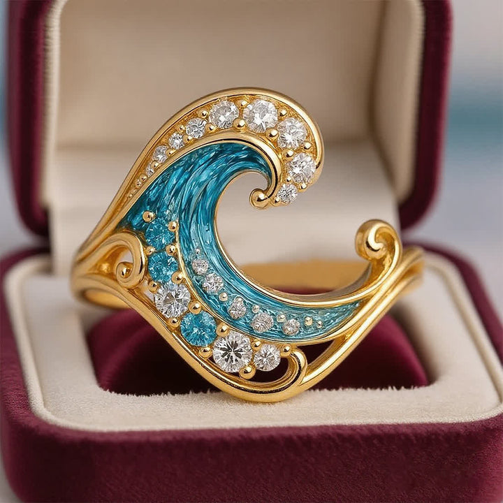 Olivenorma Elysian Tides – The Ocean Secret Wave Orecchini Collana Anello - image 4