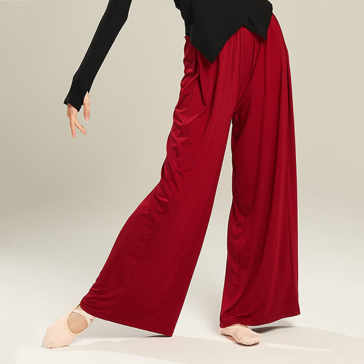 Olivenorma Modal Comodi Pantaloni Dritti per Yoga e Danza - image 19