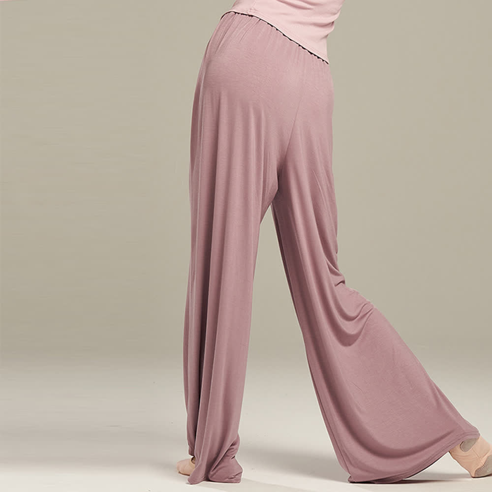Olivenorma Modal Comodi Pantaloni Dritti per Yoga e Danza - image 10