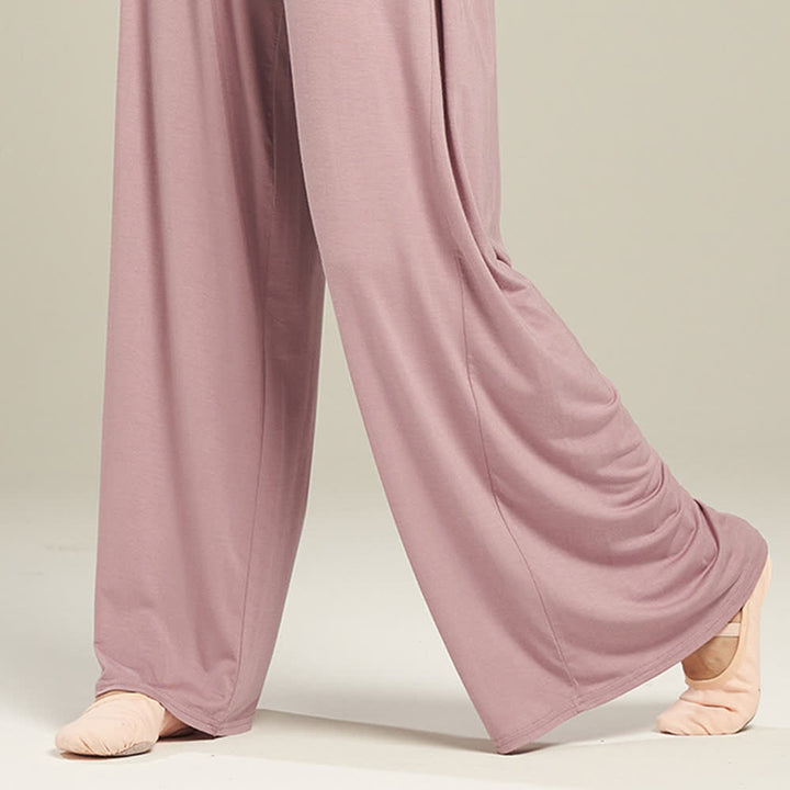 Olivenorma Modal Comodi Pantaloni Dritti per Yoga e Danza - image 12