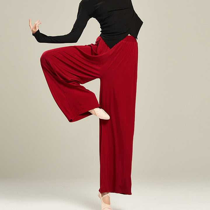 Olivenorma Modal Comodi Pantaloni Dritti per Yoga e Danza - image 22