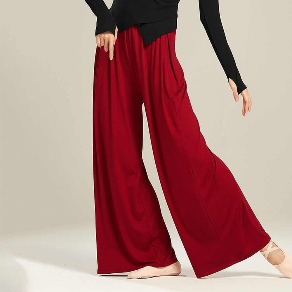 Olivenorma Modal Comodi Pantaloni Dritti per Yoga e Danza - image 19