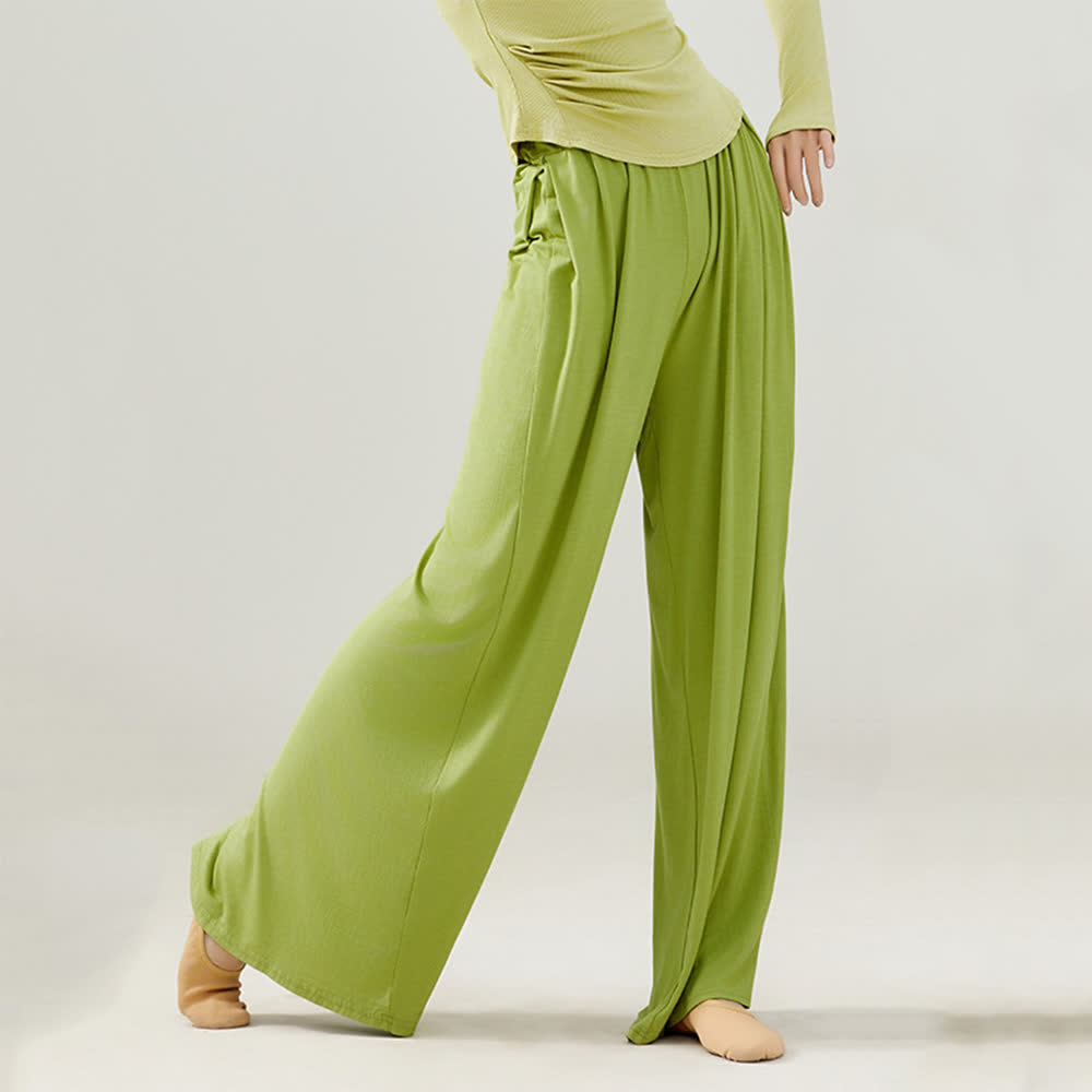 Olivenorma Modal Comodi Pantaloni Dritti per Yoga e Danza - image 5