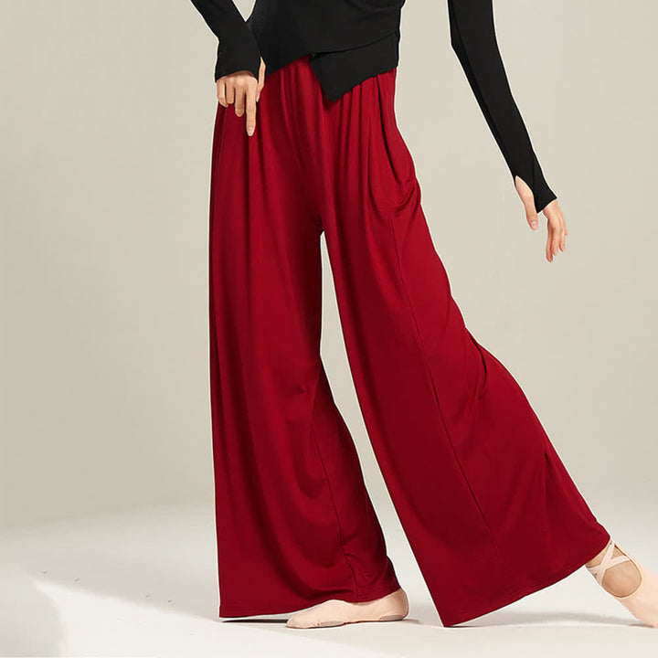 Olivenorma Modal Comodi Pantaloni Dritti per Yoga e Danza - image 19