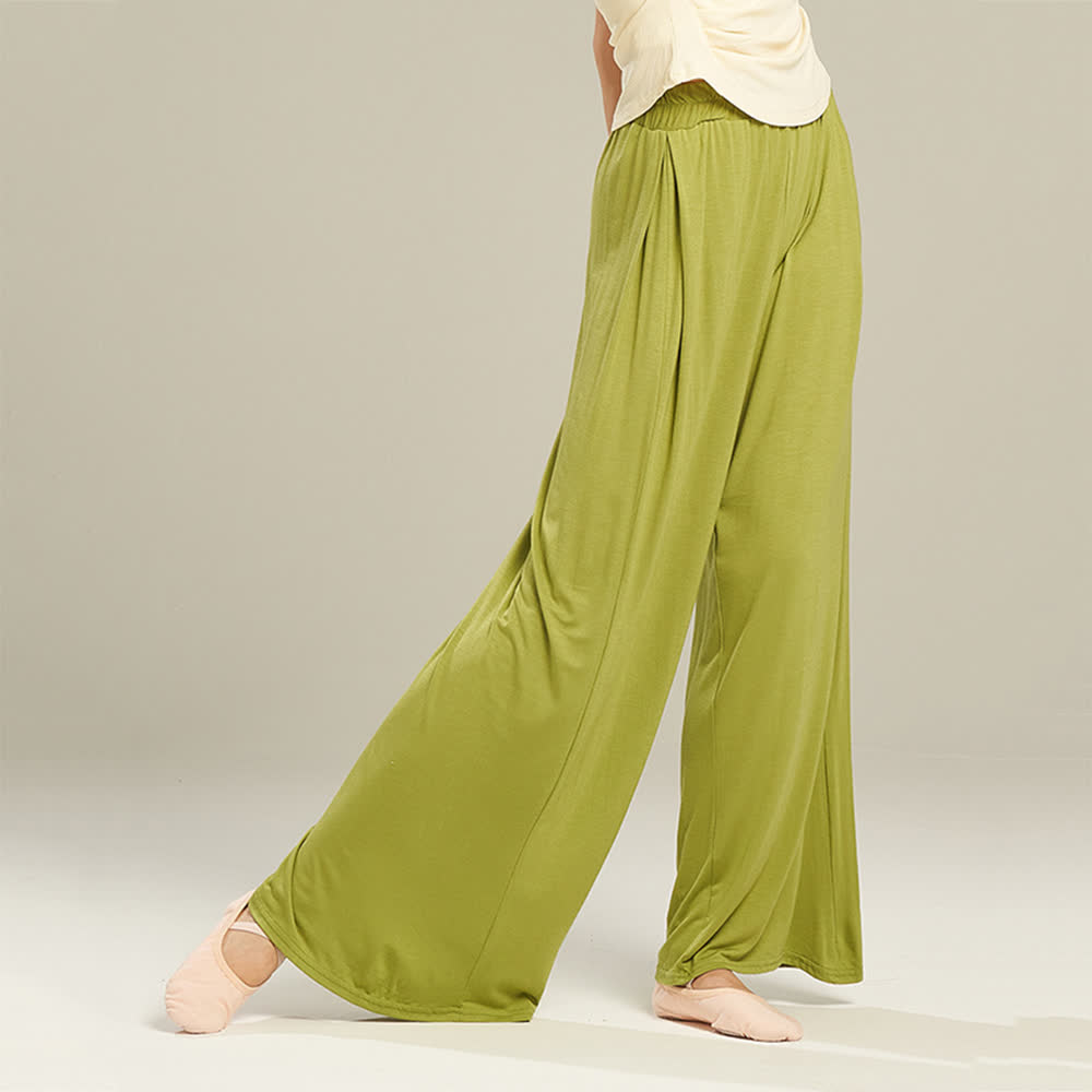 Olivenorma Modal Comodi Pantaloni Dritti per Yoga e Danza - image 3