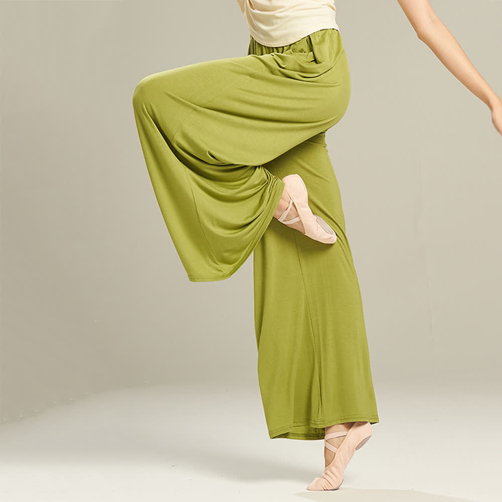 Olivenorma Modal Comodi Pantaloni Dritti per Yoga e Danza - image 2