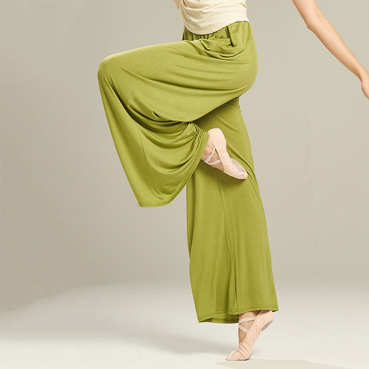 Olivenorma Modal Comodi Pantaloni Dritti per Yoga e Danza - image 2