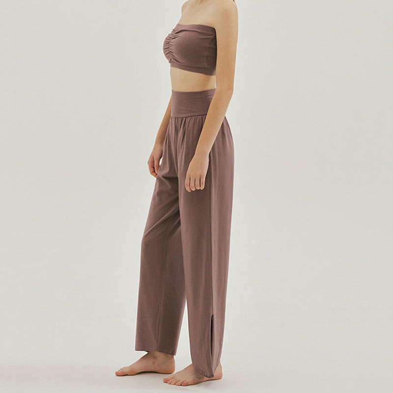 Olivenormafor Pantaloni della tuta larghi a vita alta e gamba larga - image 3
