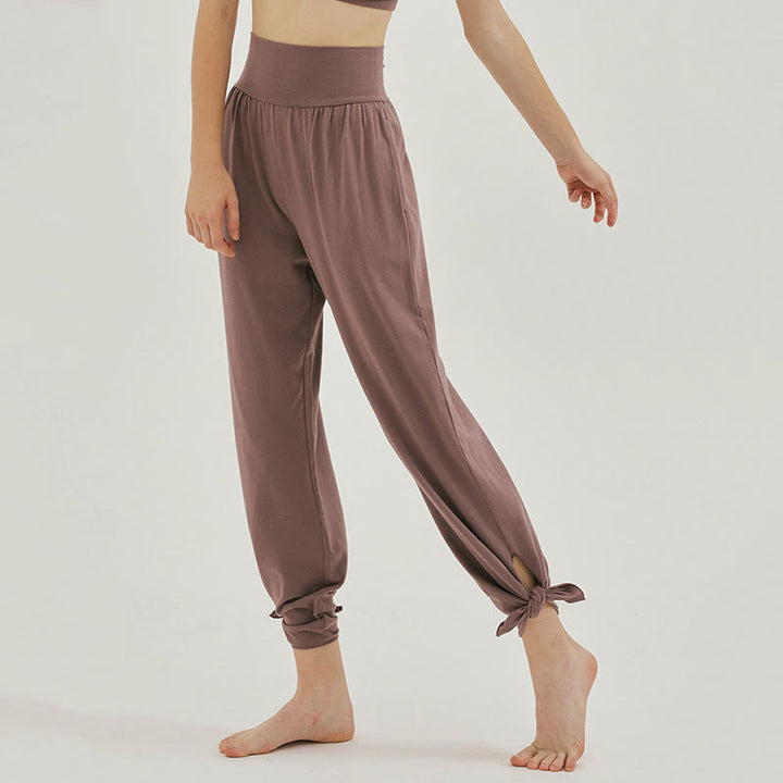 Olivenormafor Pantaloni della tuta larghi a vita alta e gamba larga - image 5