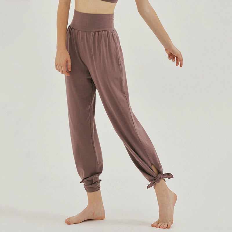 Olivenormafor Pantaloni della tuta larghi a vita alta e gamba larga - image 4