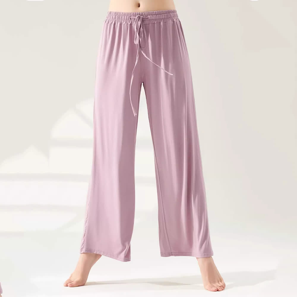 Pantaloni da yoga a gamba larga e dritta in modal Olivenorma - image 6