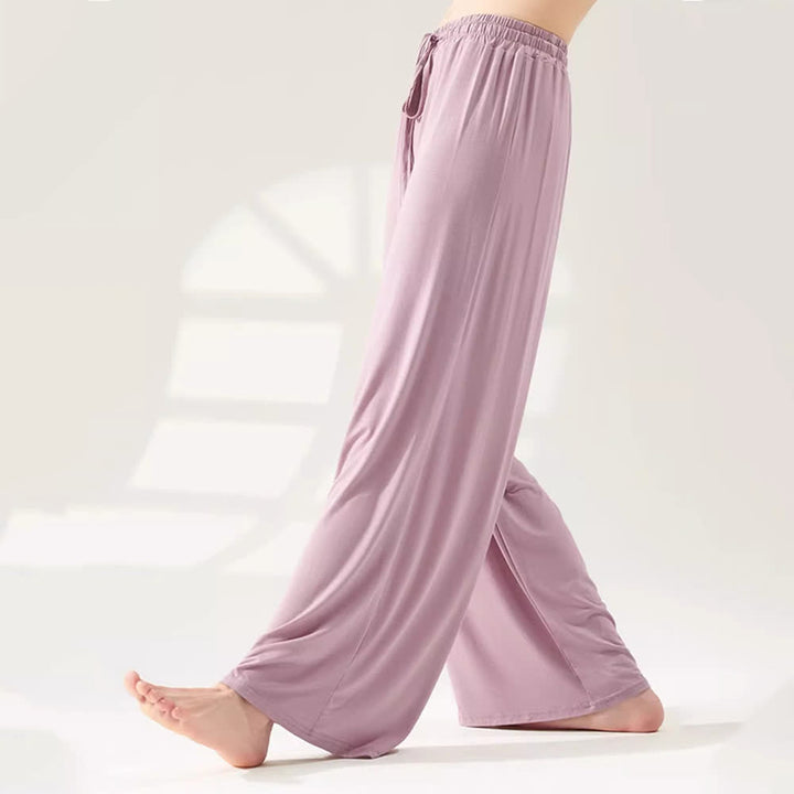 Pantaloni da yoga a gamba larga e dritta in modal Olivenorma - image 7