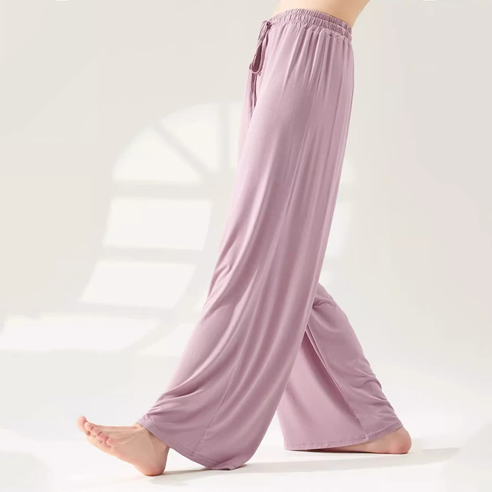 Pantaloni da yoga a gamba larga e dritta in modal Olivenorma - image 6