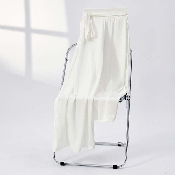 Olivenorma Pantaloni da yoga larghi e morbidi in poliestere con fasciatura - Bianco - XL - image 16