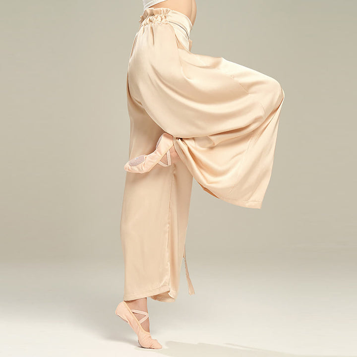 Olivenorma Pantaloni da yoga larghi e morbidi in poliestere con fasciatura - image 1