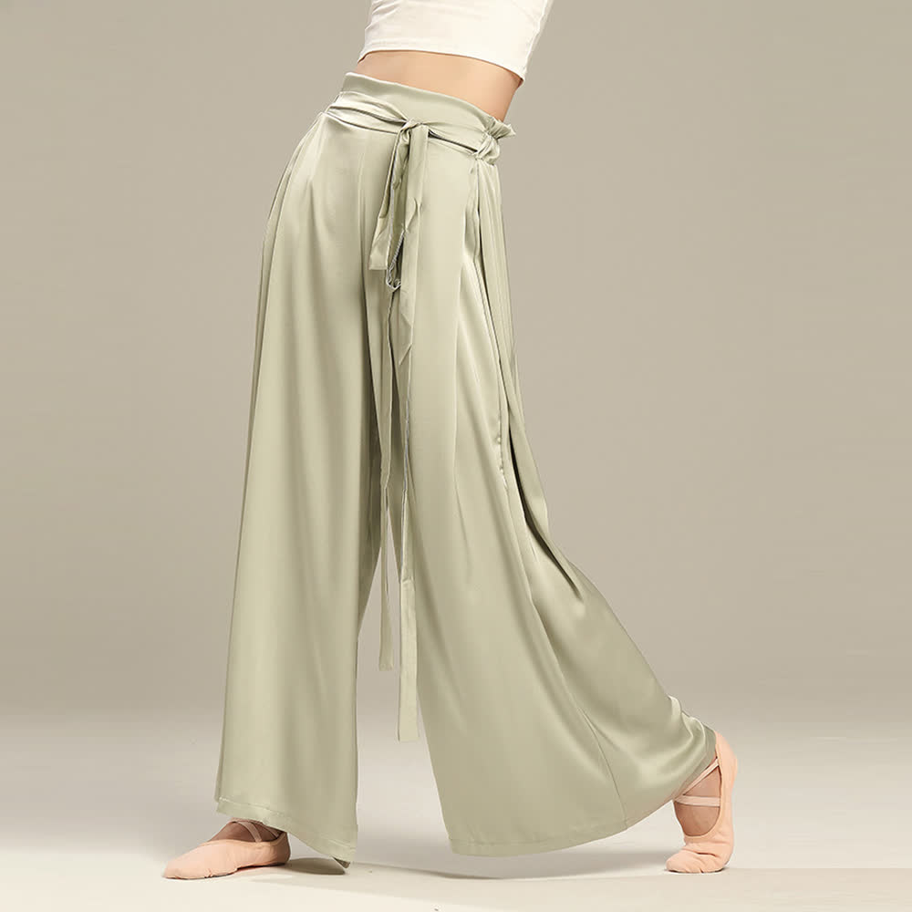 Olivenorma Pantaloni da yoga larghi e morbidi in poliestere con fasciatura - image 5