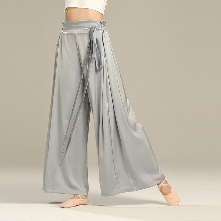 Olivenorma Pantaloni da yoga larghi e morbidi in poliestere con fasciatura - image 9